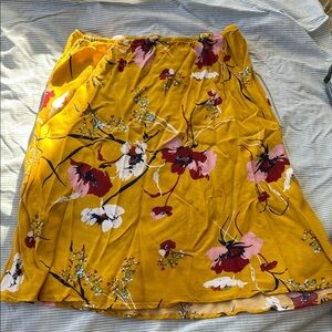 Vibrant Floral A-Line Skirt